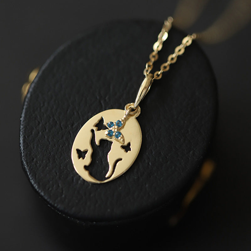 Catjoy Coin Charm Necklace