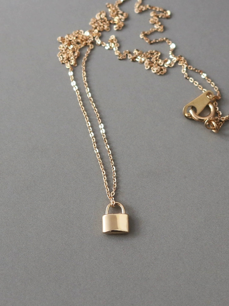 Fine Padlock Necklace