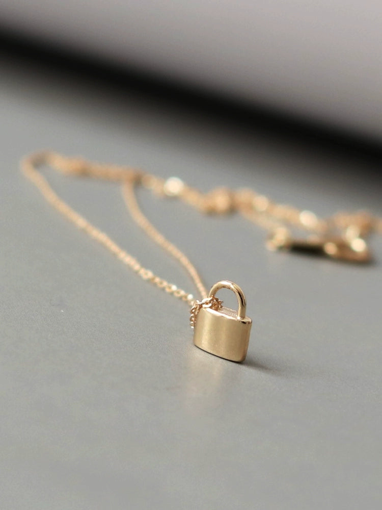 Fine Padlock Necklace