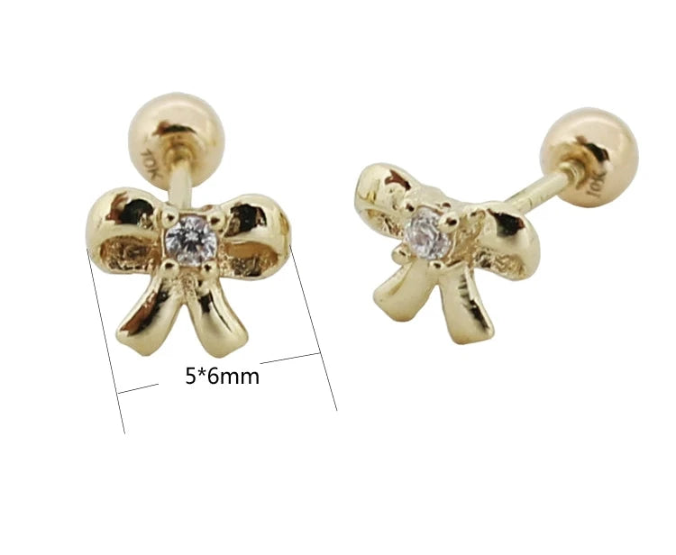 Sweet Bow Stud Earrings