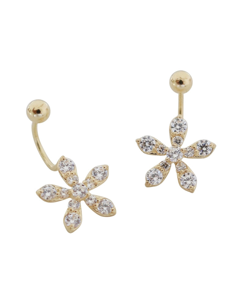 U-Bar Daisy Bar Stud Earrings