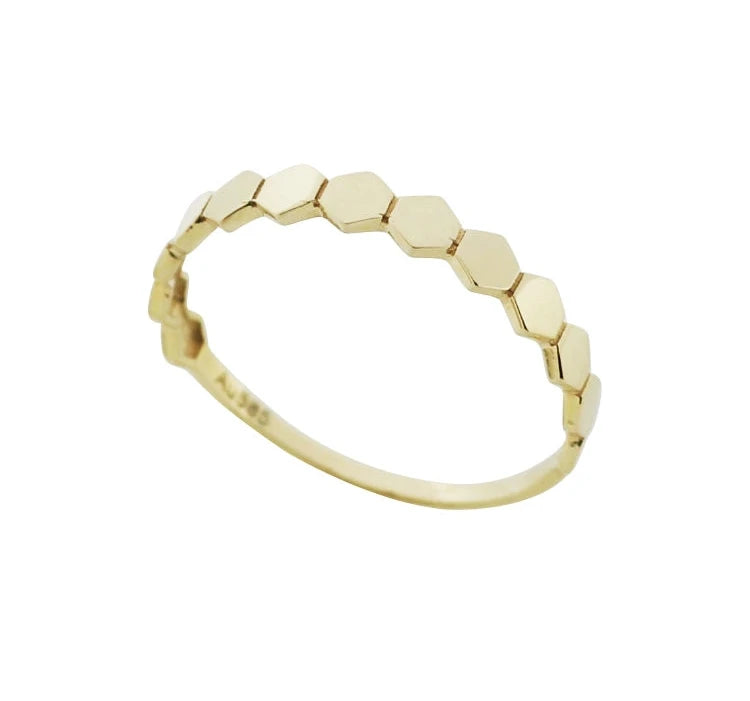 Hex Tiled Stackable Ring