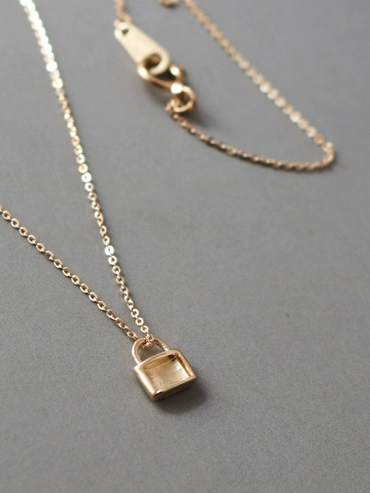 Fine Padlock Necklace