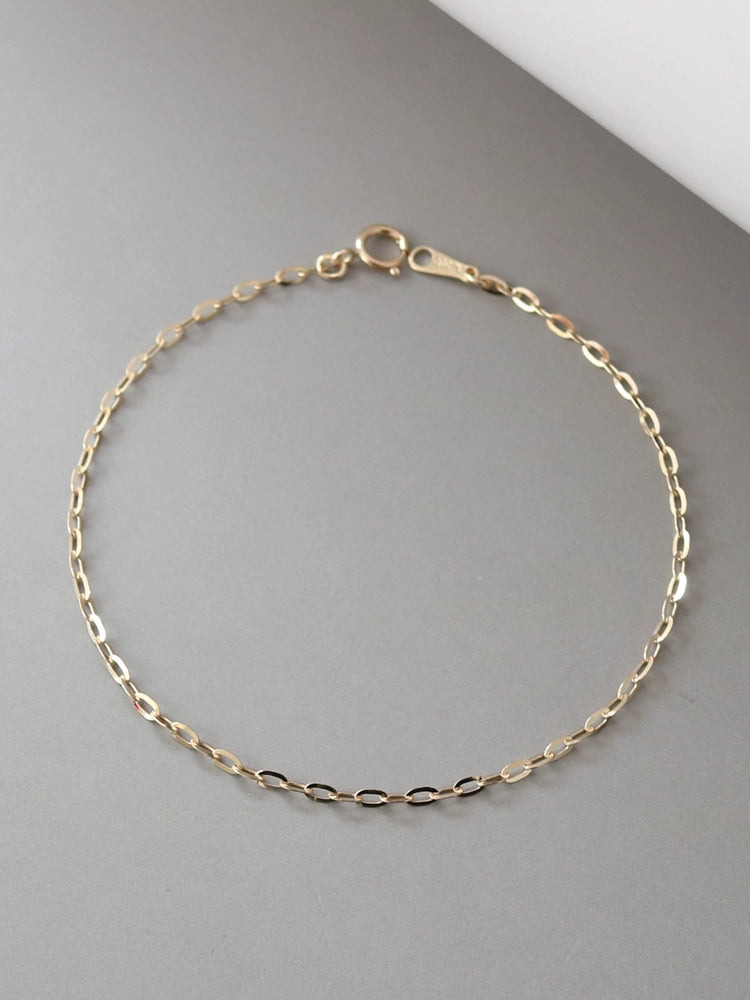 Fine Paperclip Chain Bracelet / Anklet