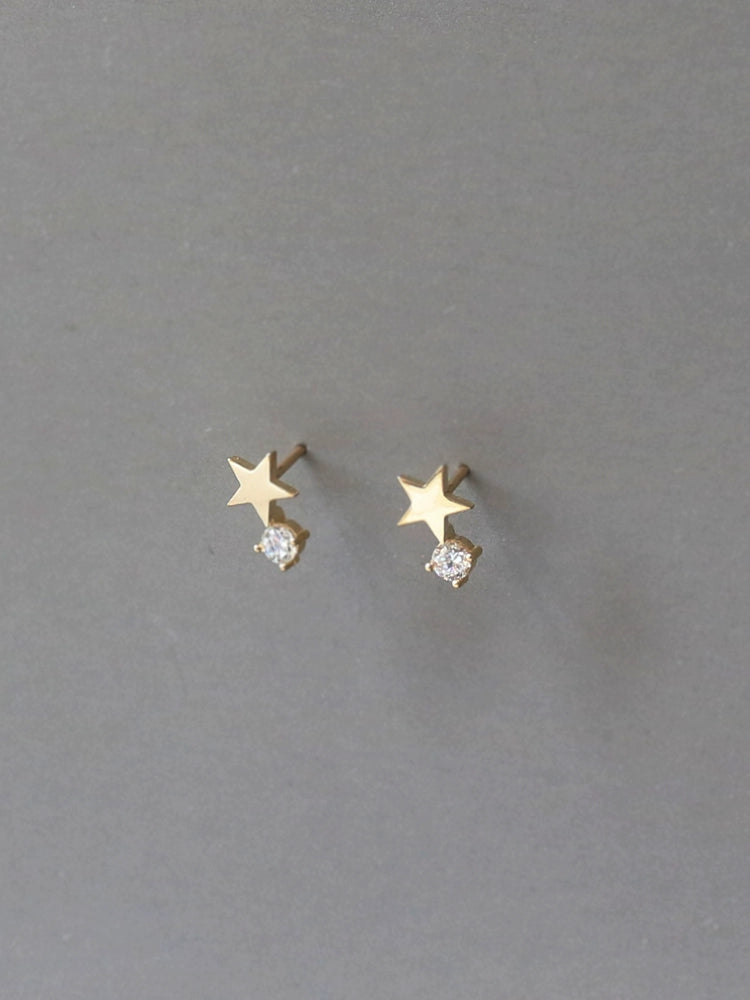 Shooting Star Stud Earrings