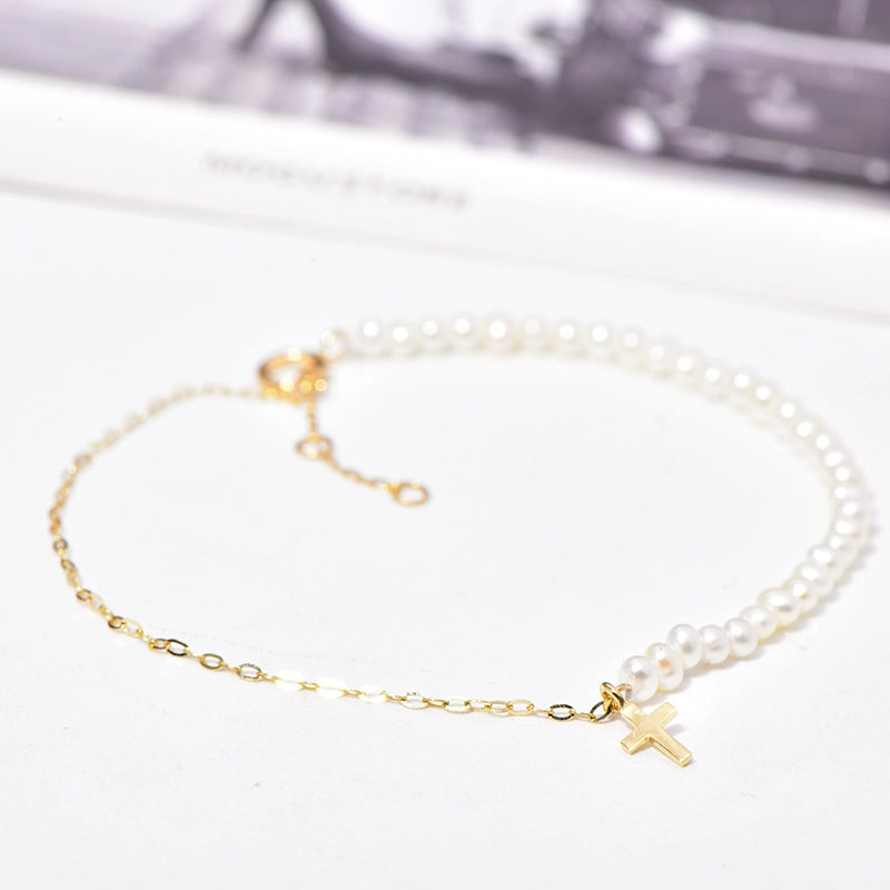 Quailey Pearl & Chain Bracelet