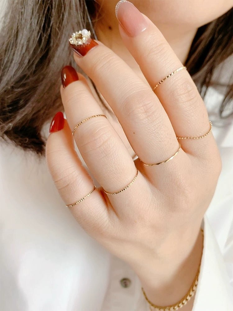 Slim Rigid Stackable Ring