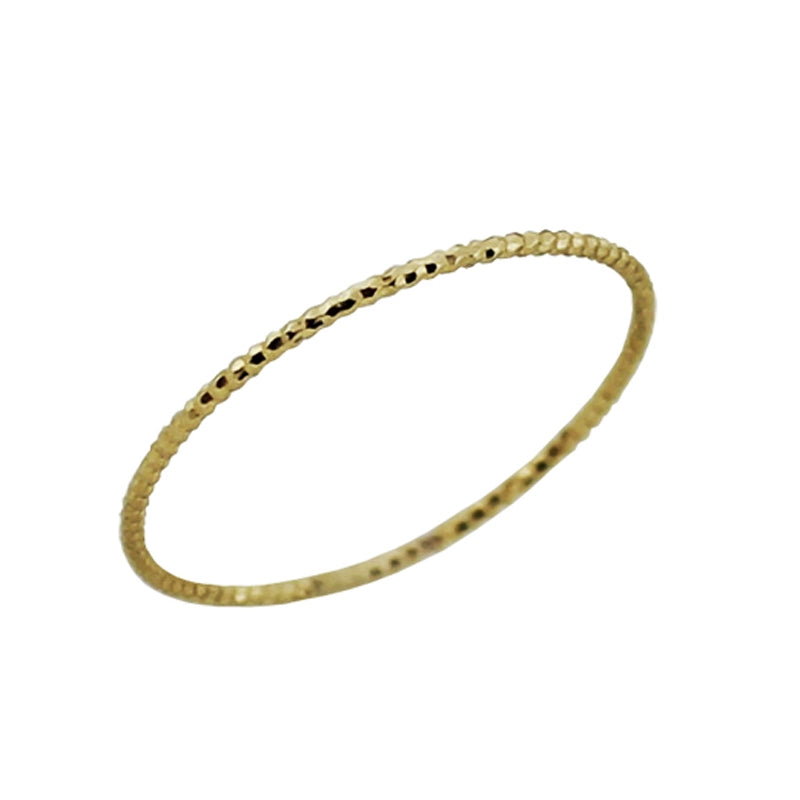 Slim Dimpled Stackable Ring