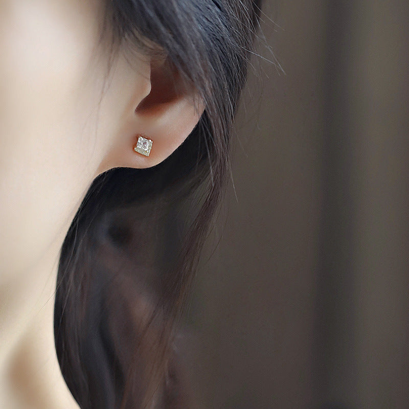 Classy Tile Stud Earrings