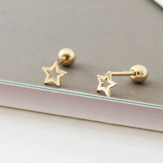 Tiny Star Stud Earrings