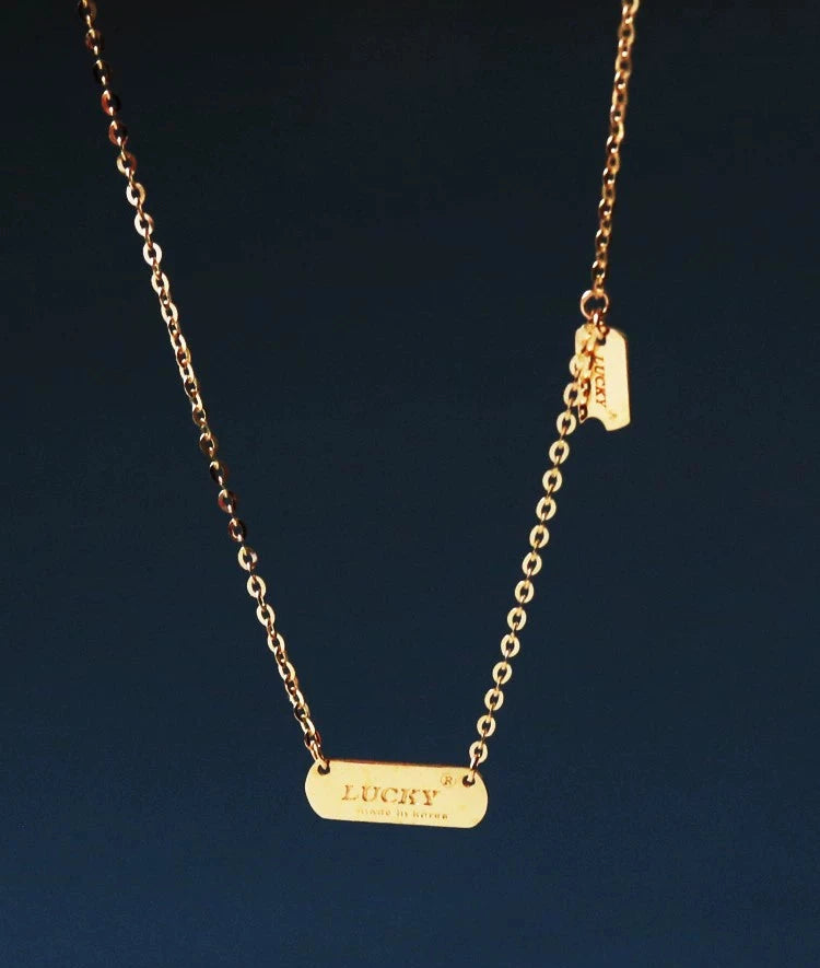 Lucky Signage Necklace