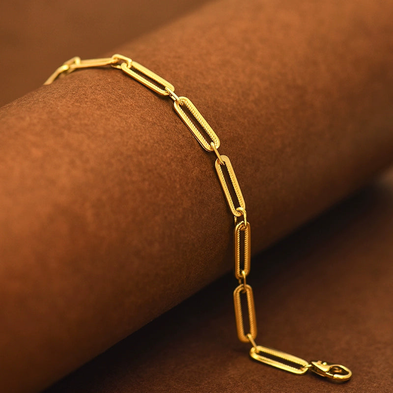 Chunky Paperclip Chain Bracelet