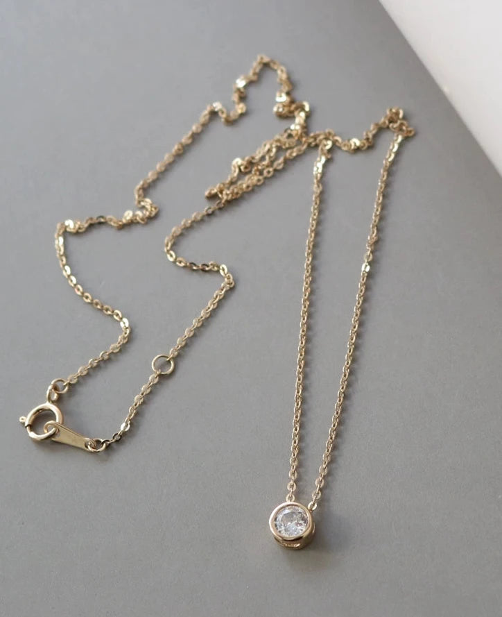 Bubble Bezel Necklace