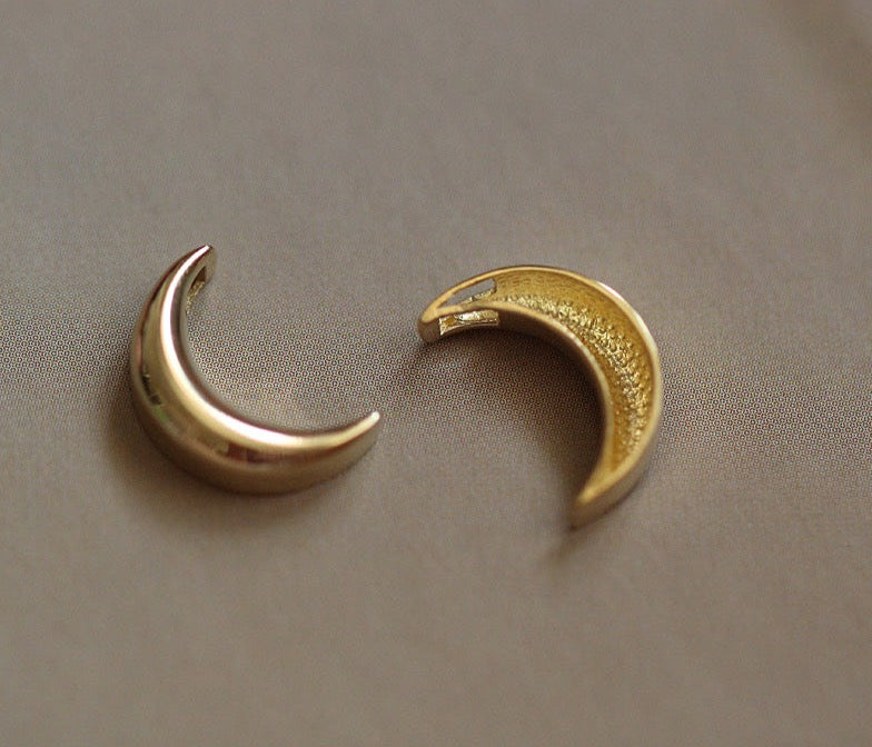 Hanging Crescent Charm Necklace