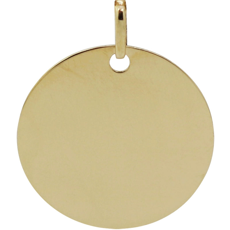 Plain Circle Tag Charm Pendant