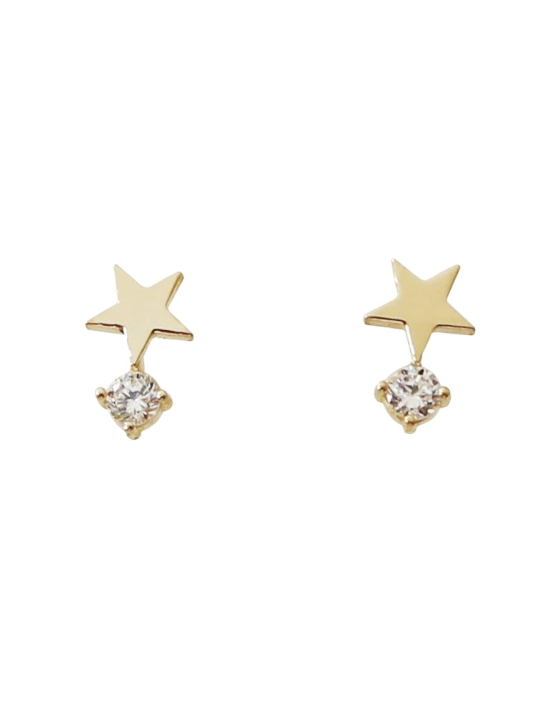 Shooting Star Stud Earrings