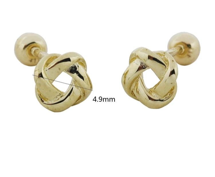 Whirl Knot Stud Earrings