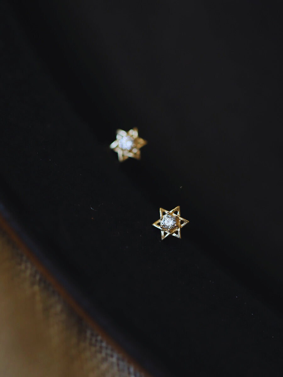 Hexagram Star Stud Earrings