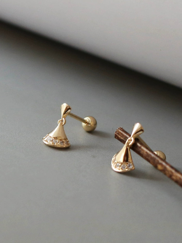 Trumpet Fan Sud Earrings