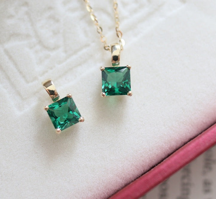 Emerald Glacier Charm Pendant