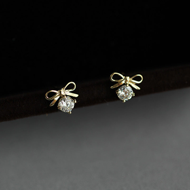 Dear Bow Stud Earrings