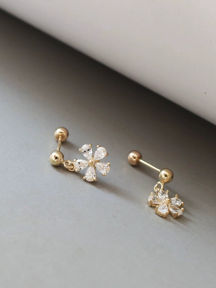 Daisy Drop Stud Earrings