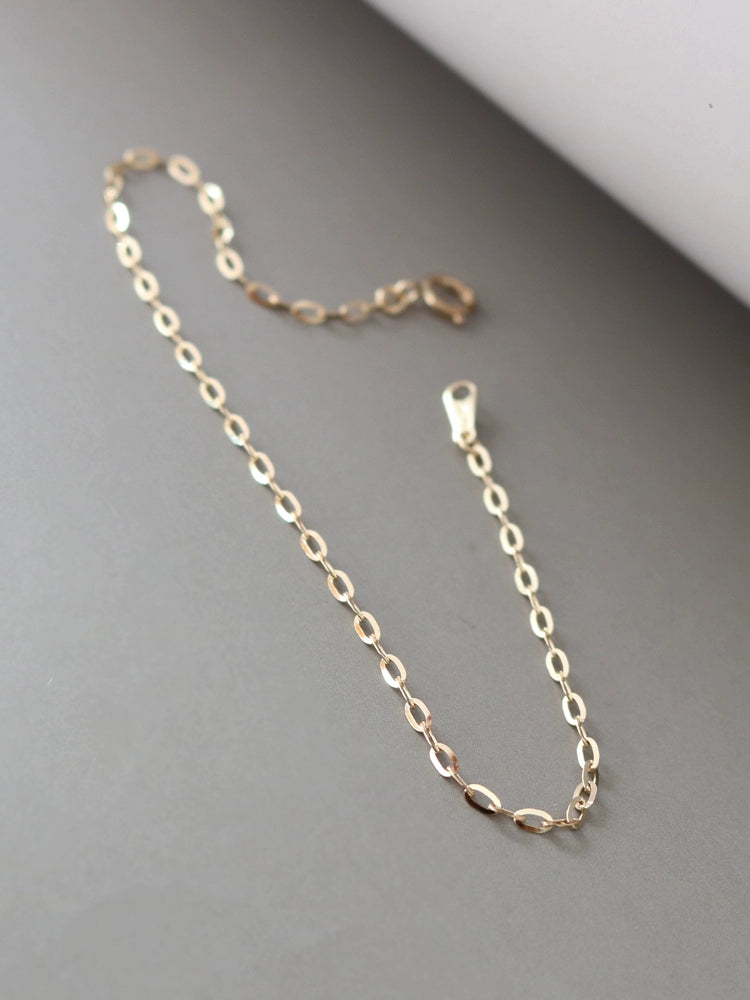 Fine Paperclip Chain Bracelet / Anklet