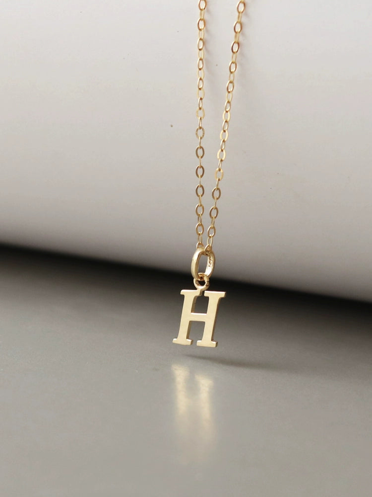 Italic Alphabet Charm Pendant