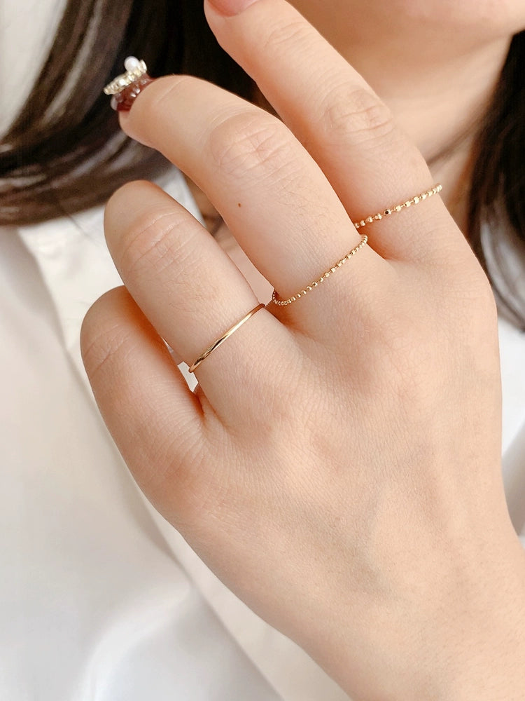 Plain Slim Band Stackable Ring