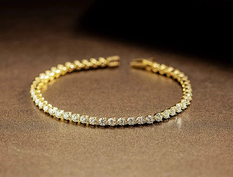 4ct Moissanite Diamond Tennis Bracelet