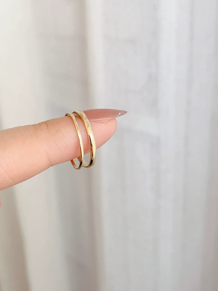 Plain Slim Band Stackable Ring