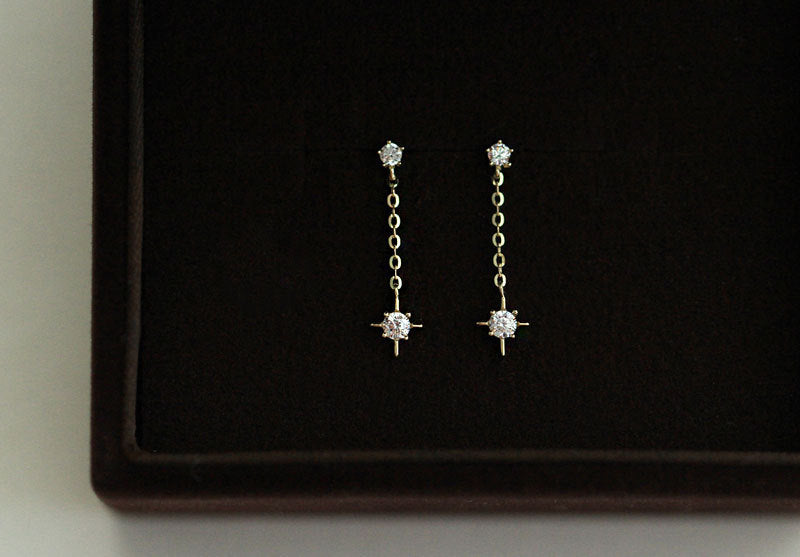 Star Flail Stud Earrings