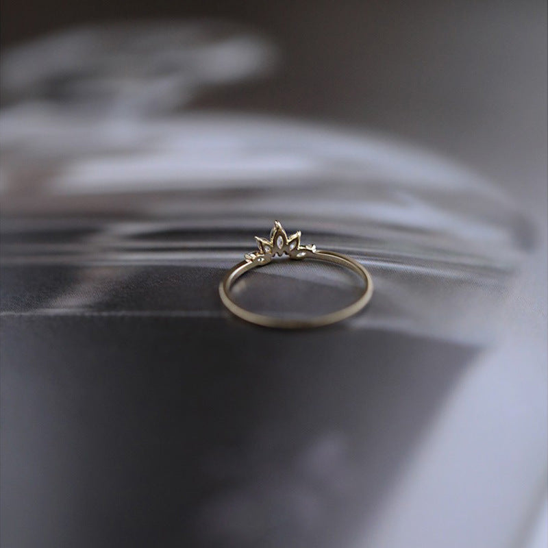 Mini Crown Stackable Ring