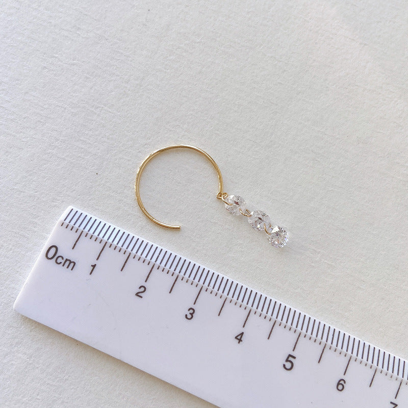 Gem Question Hook Earrings