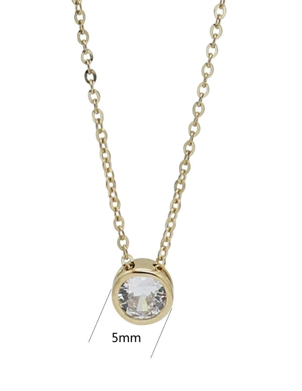 Bubble Bezel Necklace