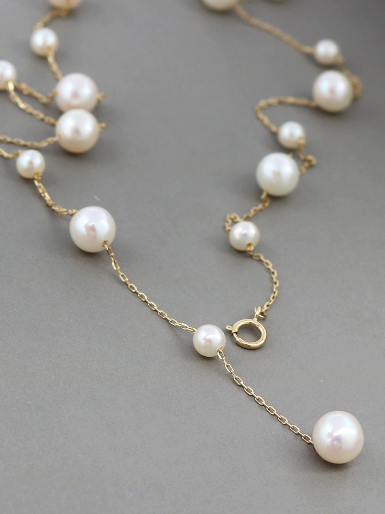 Alternating Pearl Necklace