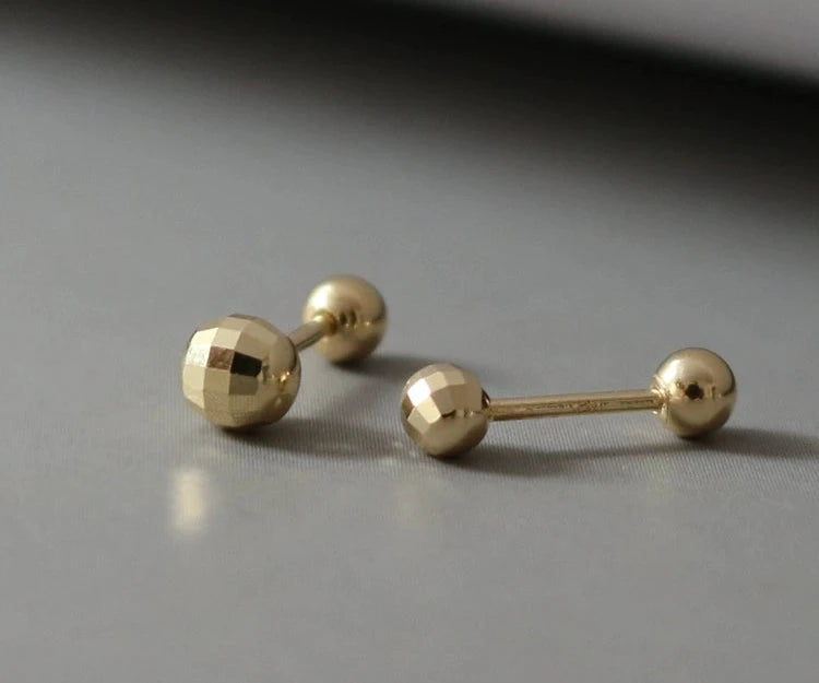 Disco Barbell Stud Earrings