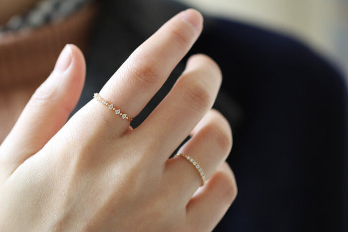 Bling Row Stackable Ring