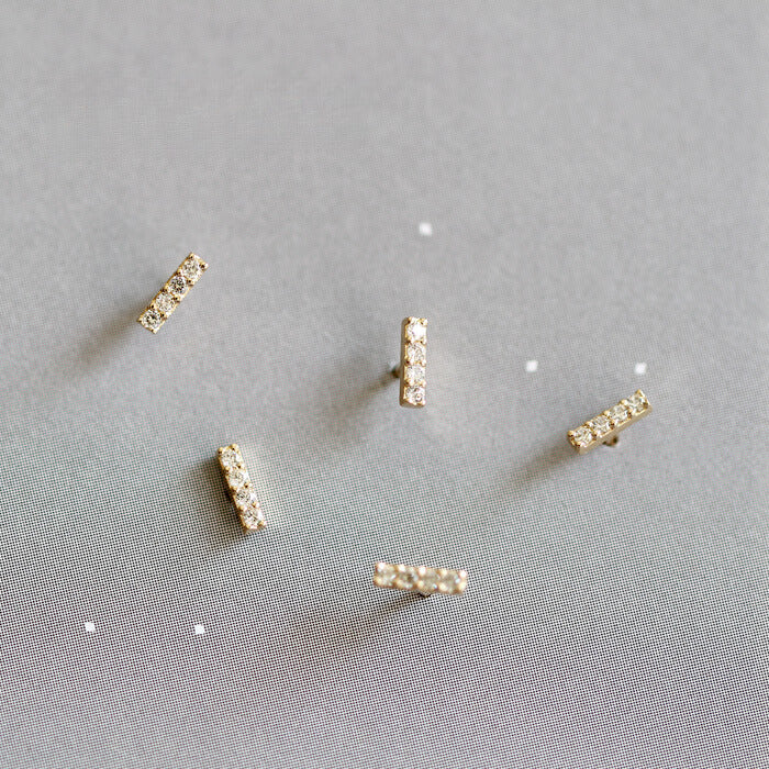 Sparkle Wand Stud Earrings