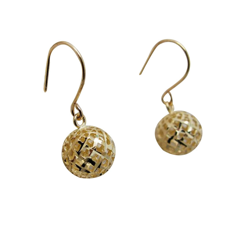 Lace Cage Dome Ear Hook Earrings