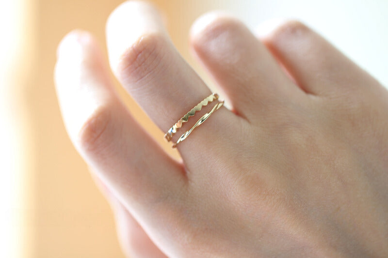 Ocean Wave Stackable Ring