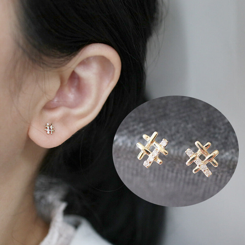 Crystal Otothorp Stud Earrings