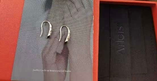 Rhombus Cut Hook Earrings