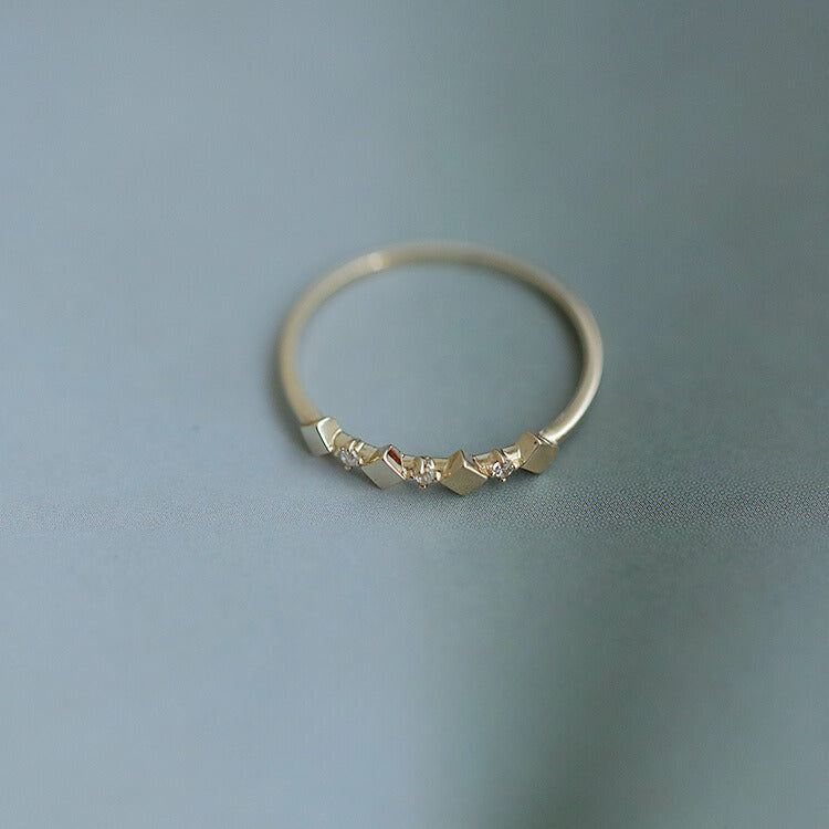 French Rhombus Stackable Ring