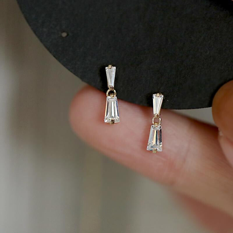 Crystal Bell Stud Earrings