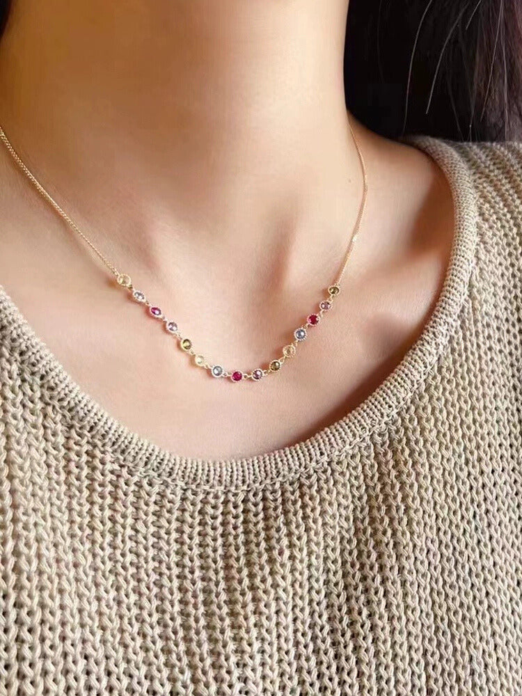 Magnificent Beaded Rainbow Necklace