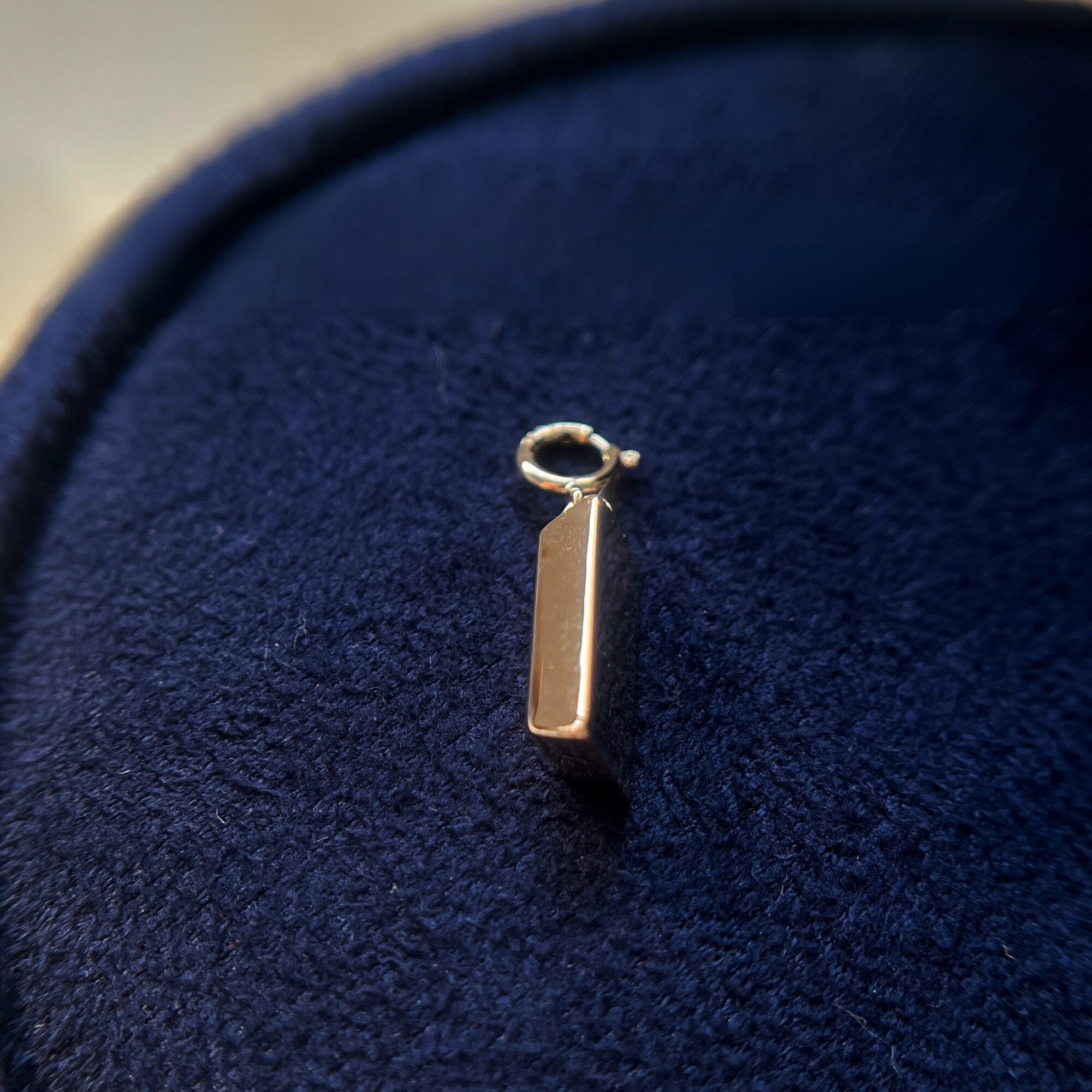 Detachable Gold Bar Charm Pendant