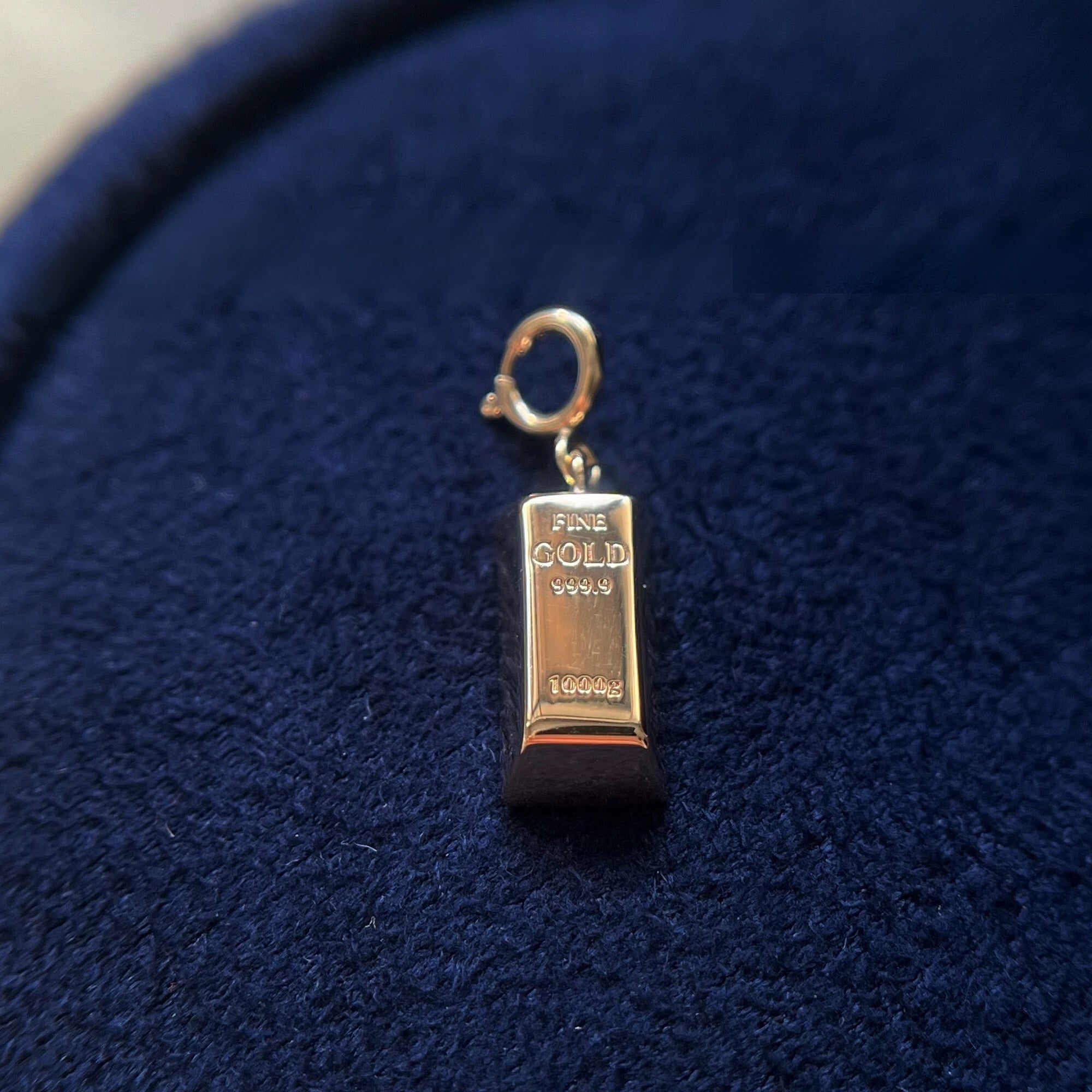 Detachable Gold Bar Charm Pendant