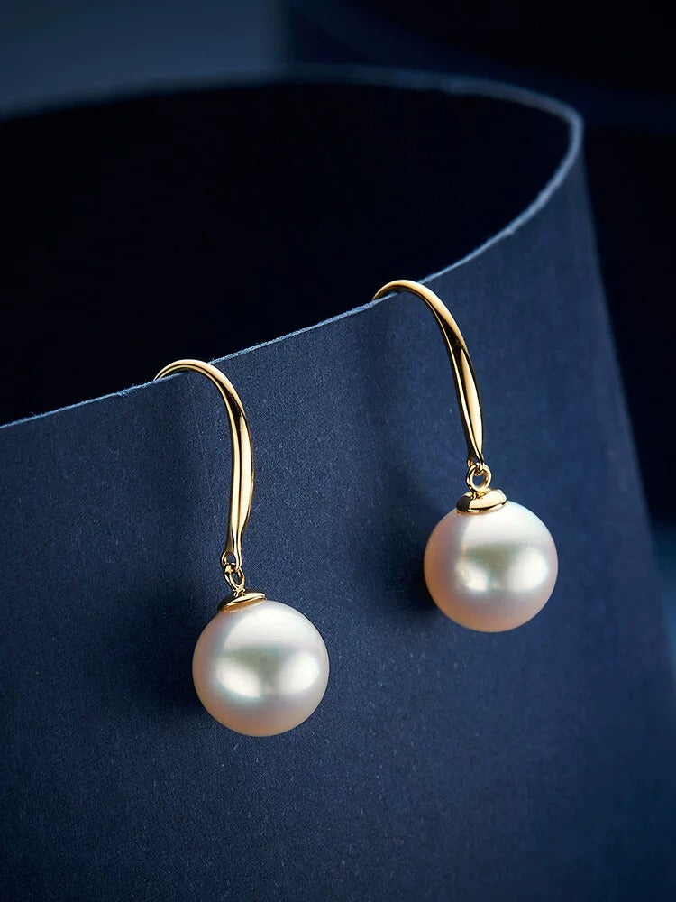 Akoya Pearl Hook Earrings