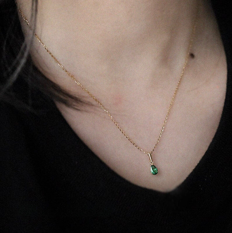 Teardrop Charm Necklace